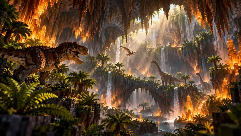 Illustration: primordial caves